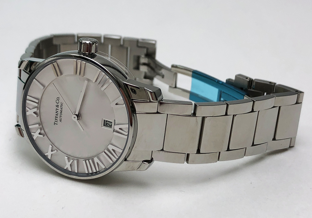 tr)TIFFANY&Co ティファニー アトラスドーム 自動巻 Z1830.68.10A21A00A 白文字盤 裏スケ 未使用品