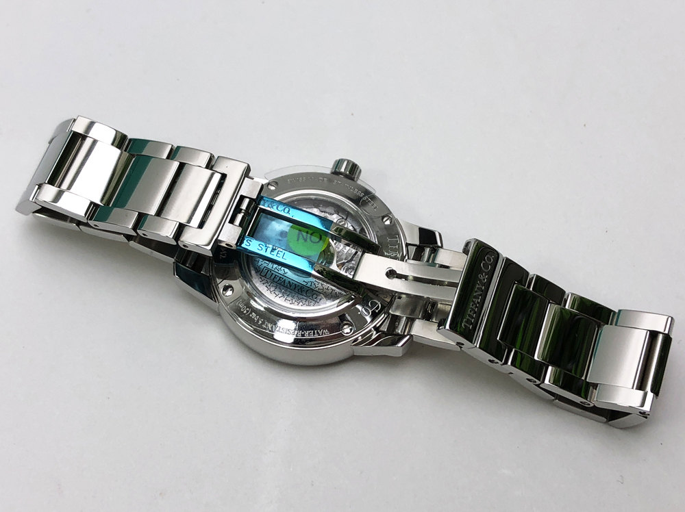 tr)TIFFANY&Co ティファニー アトラスドーム 自動巻 Z1830.68.10A21A00A 白文字盤 裏スケ 未使用品
