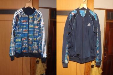 爆買い，HOT リバーシブル adidas ATPタイプ 総柄 シューズボックス トラックジャージ サチモス ビンテージ 防寒 スニーカー ライダース(ジャンパー、ブルゾン)｜売買されたオークション情報、yahooの商品 男性用