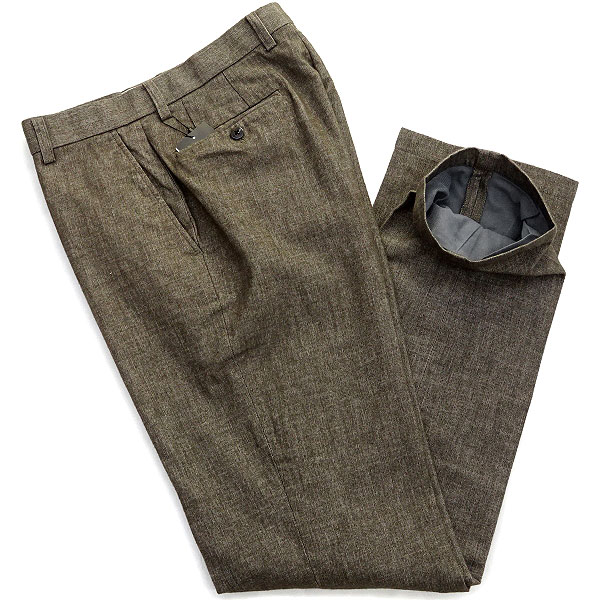 新品 ユミカツラ 裏暖素材コットンフランネルパンツ79(M)濃茶★P14743 YUMI KATSURA 消臭機能付き