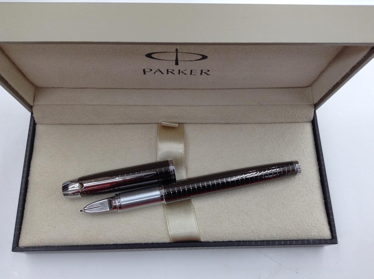 22】PARKER パーカー 格子柄 万年筆 美品 【公式通販】