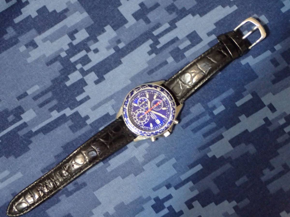 ２本セット　SEIKO パイロット クロノグラフ クオーツ メンズ腕時計 海外モデル 逆輸入品　中古　