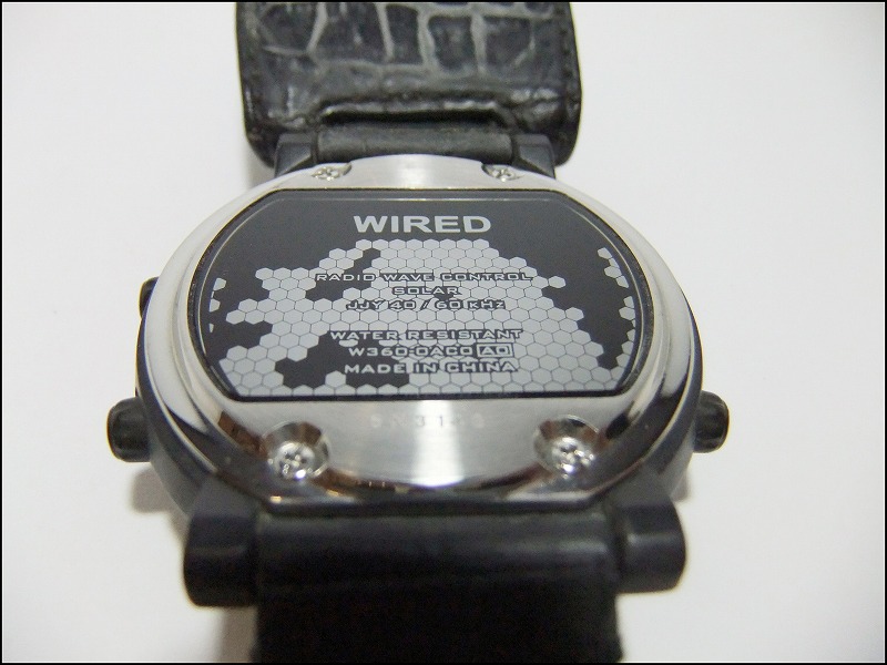 ☆SEIKO セイコー◇WIRED ワイアード 電波ソーラー 腕時計 W360-0AC0 