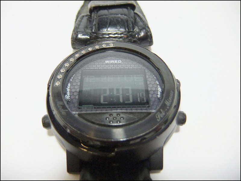 ☆SEIKO セイコー◇WIRED ワイアード 電波ソーラー 腕時計 W360-0AC0 