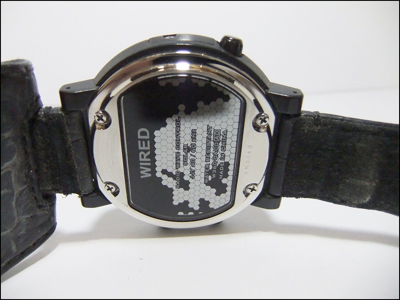 ☆SEIKO セイコー◇WIRED ワイアード 電波ソーラー 腕時計 W360-0AC0 