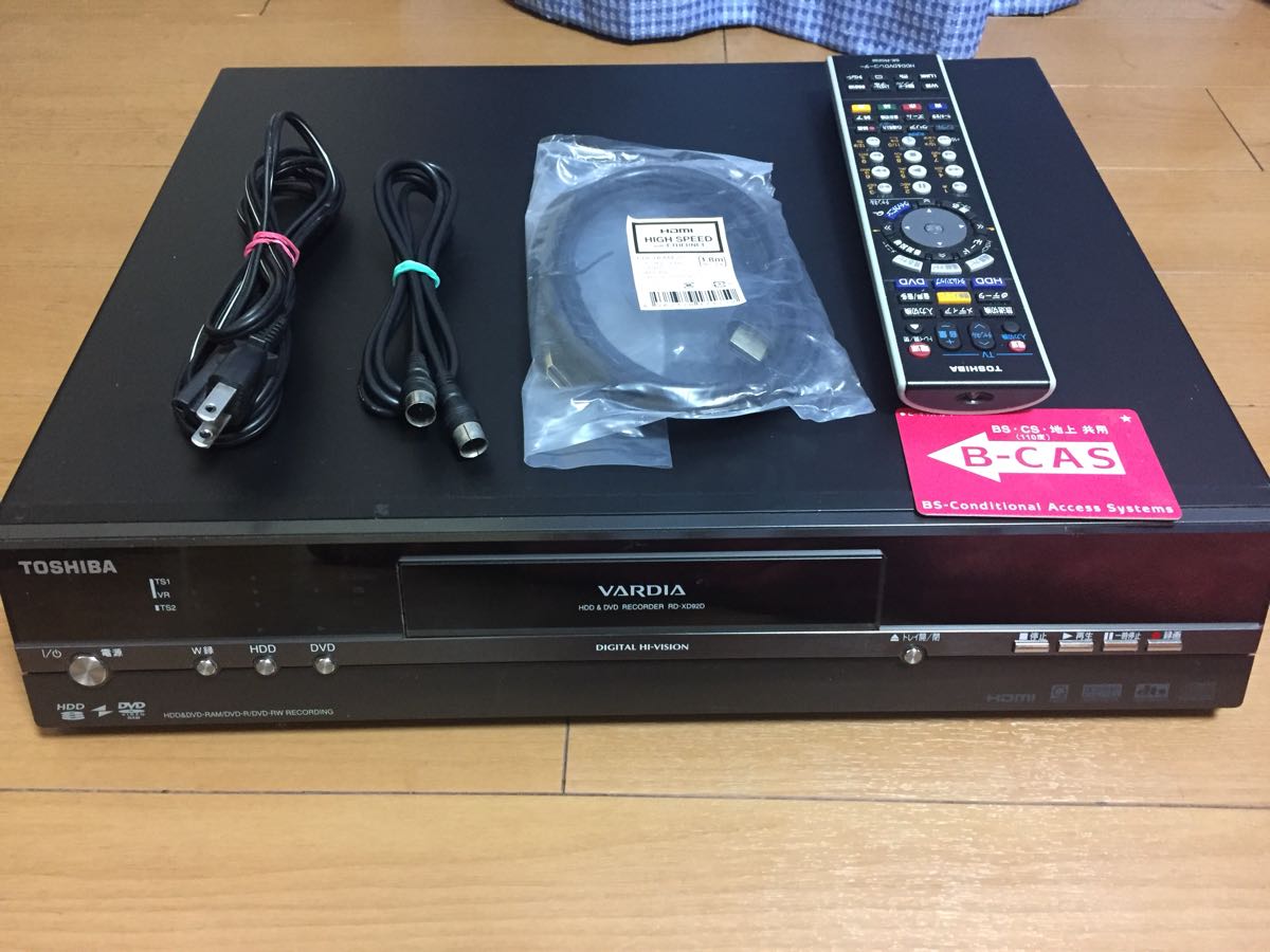 映像機器 【】 TOSHIBA 東芝 RD-XD92 HDD＆DVDビデオレコーダー (HDD