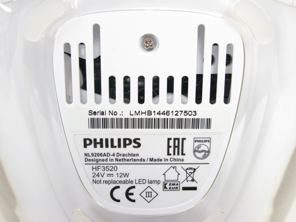 中古 PHILIPS HF3520 光 目覚まし時計 ウェイクアップ LED ライト