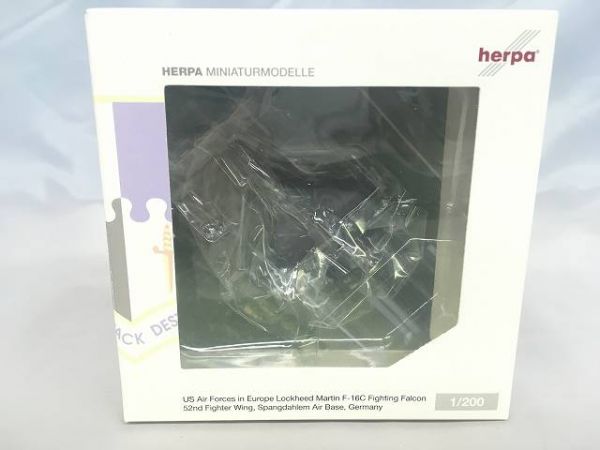 G123 herpa ヘルパ 1/200 552356 在欧アメリカ空軍 ロッキード F-16C