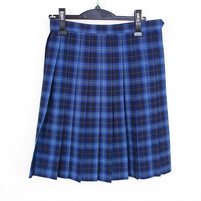 制服 学生服 夏物 車ヒダ W67 丈54 京都産業大学附属中学高校 通学用 プリーツスカート チェック 紺 グレー 白 Os68 学生服 売買されたオークション情報 Yahooの商品情報をアーカイブ公開 オークファン Aucfan Com