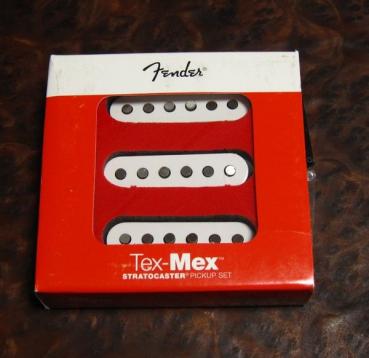 新品 Fender フェンダー 純正 Tex-Mex TexMex ピックアップ Stratocaster Strat ストラト ストラトキャスター Set Whiteカバー ホワイト