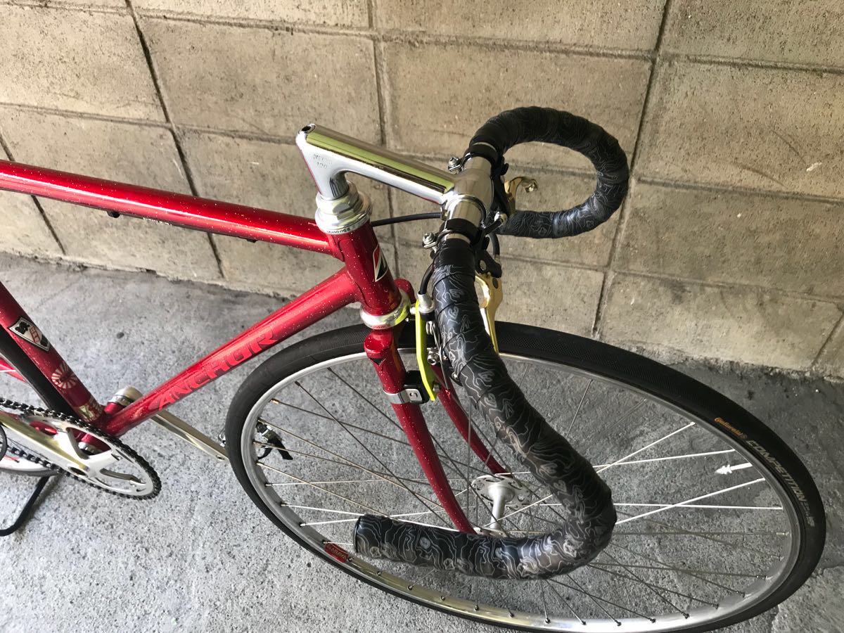 ANCHOR アンカー NJS PISTBIKE ピストバイク 赤ラメ(トラックレーサー  