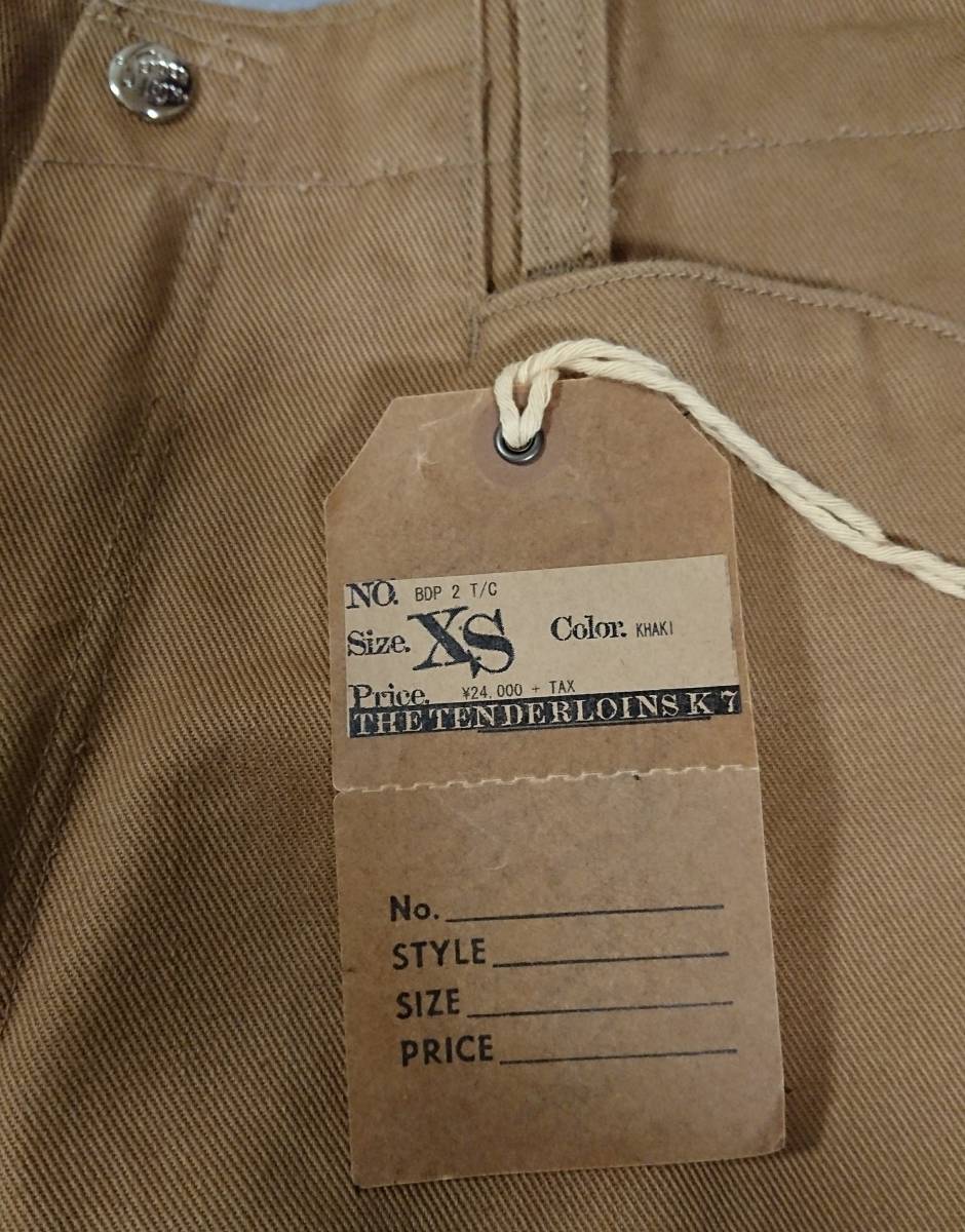 希少XS！ テンダーロイン tenderloin ＢＤＰ2 tc カーキ ベージュ ワークパンツ /デニム 17ss 16aw 2017 ボルネオ ピケ TENDERLOIN テンダーロイン 0 - XS茶 公式通販