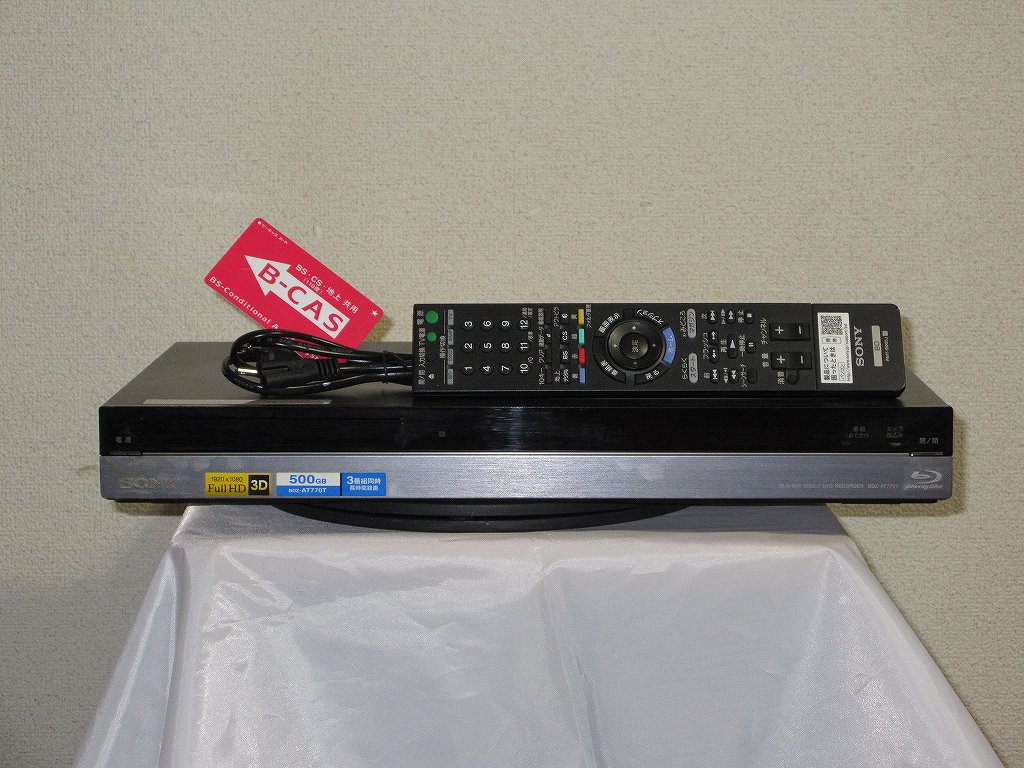 SONY ソニー BDZ-AT770T ☆トリプルチューナー☆3番組同時録画 3D対応