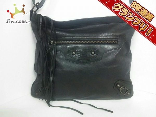 バレンシアガ BALENCIAGA バッグ ショルダーバッグ レザー 黒 177289 