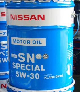 NISSAN 5W-30 ☆ SNスペシャル API-SN. 部分合成油 20L | 日産 日産純正