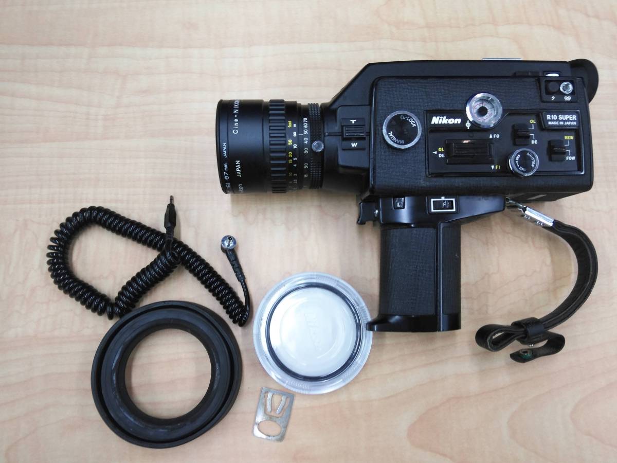  16202 ニコン/Nikon R10 SUPER レンズ NIKKOR ZOOM C 1:1.4 f=7 70mm(8ミリ)｜売買されたオークション情報、yahooの商品情報をアーカイブ公開 - オークファン 8ミリ