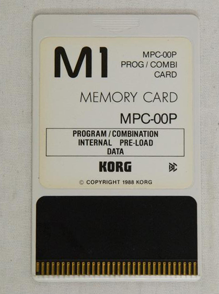 □KORG M1用 メモリーカード プリロードROM 音色カード MPC-00P ②