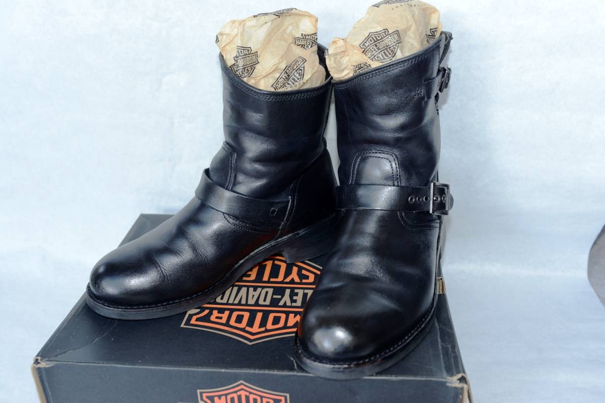 美品 Harley ハーレー純正 エンジニアブーツ 10インチ 26～28センチ