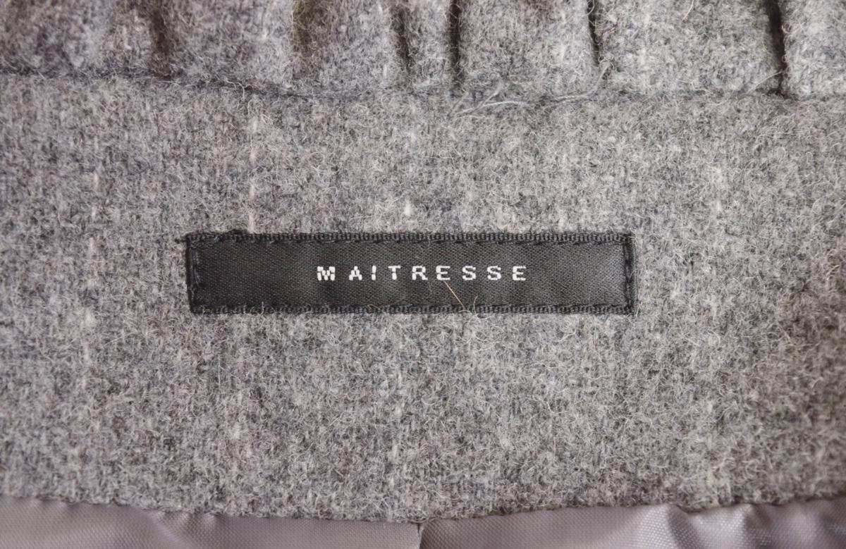 ☆ 新品 MAITRESSE メトリーゼ 長袖 ウールコート グレー 【公式通販】