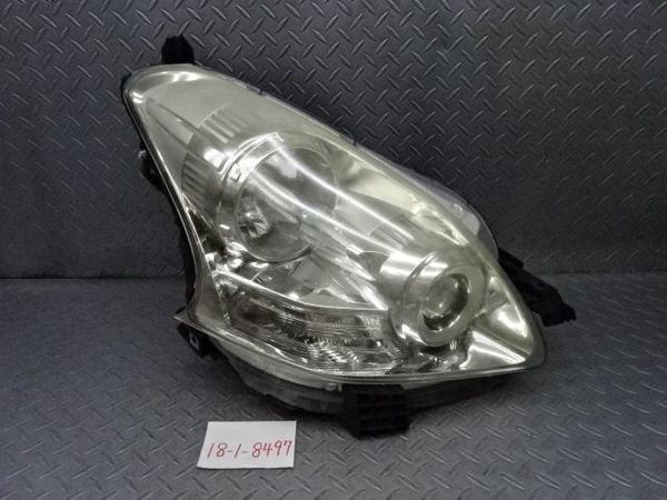 純正 SCP100 NCP100 ラクティス 後期 ハロゲン ヘッドライト 右 運転席側 レベ付 52-189 要補修 即納