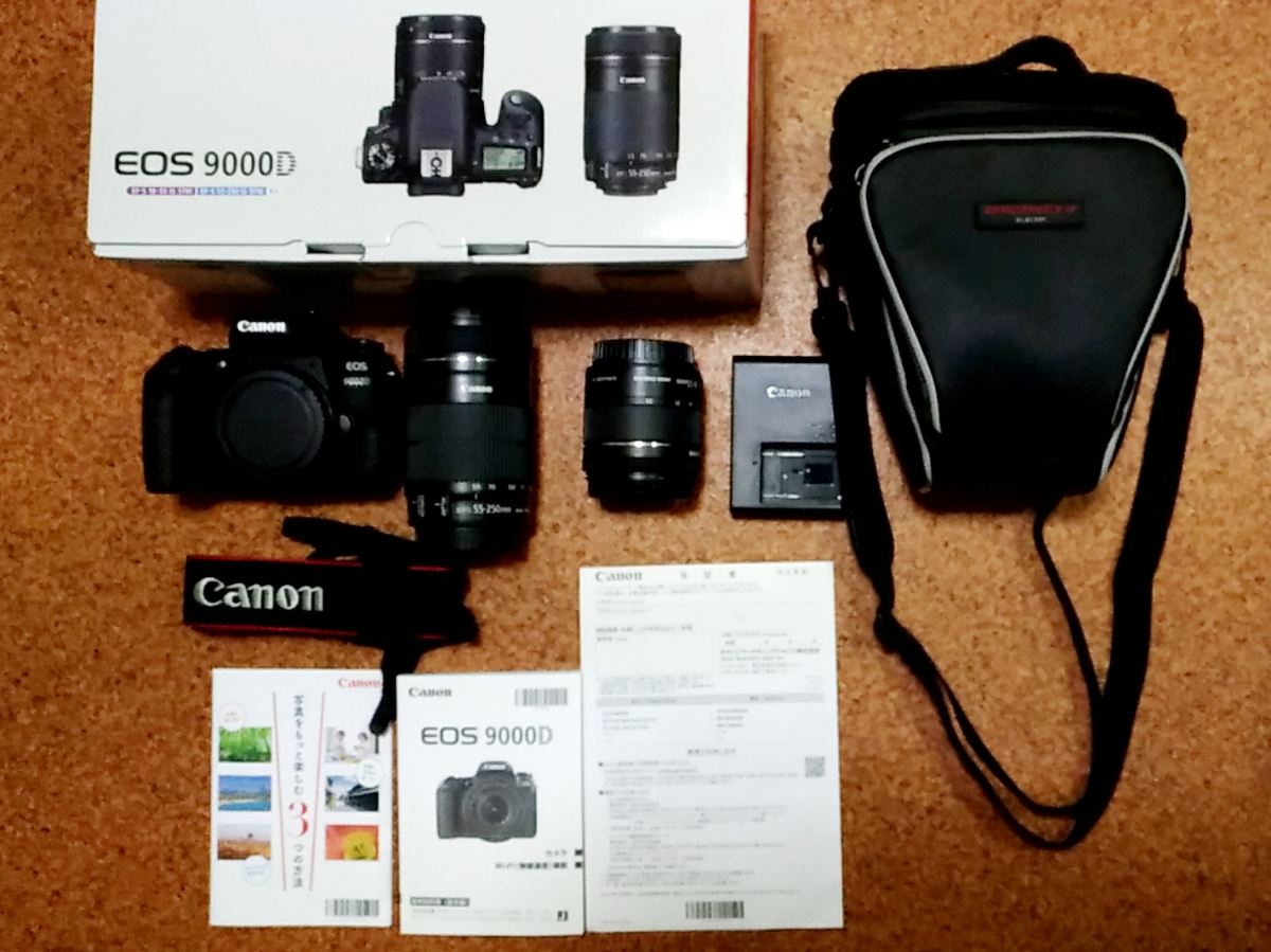 Canon EOS 9000D ダブルズームキット EF-S18-55mm/EF-S55-250mm 