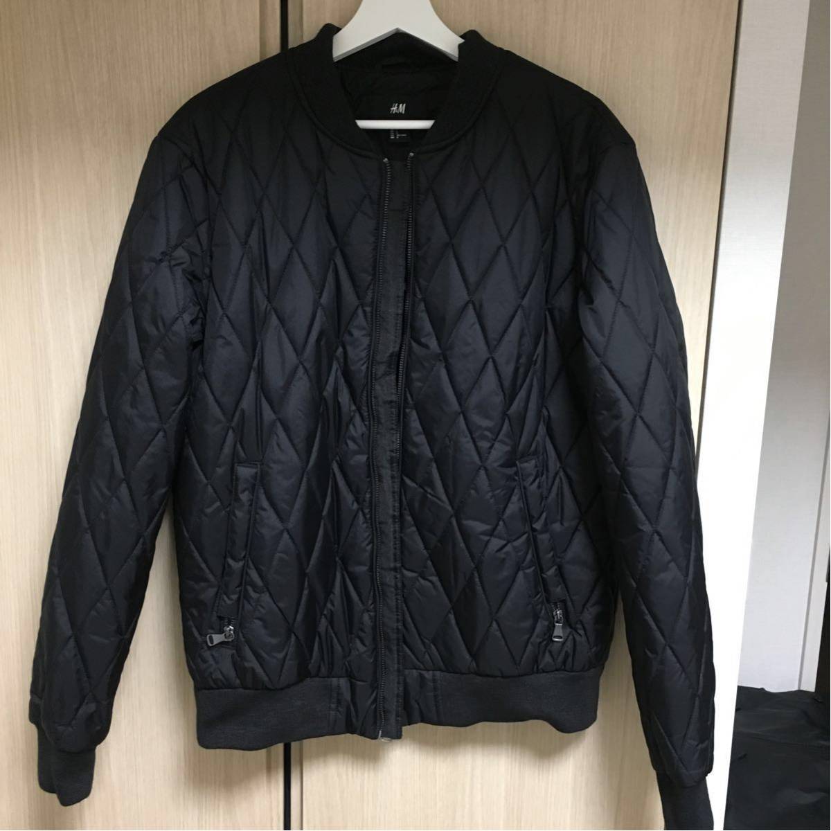 【セール，安い】 H&M キルティング ma-1 ブルゾン ジャケット ブラック L(Lサイズ)｜売買されたオークション情報、yahooの商品情報をアーカイブ公開 - オークファン ジャンパー、ブルゾン一般