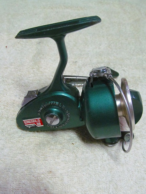 美品70年代オリムピックのエメラルド350スピニングリール スプーン