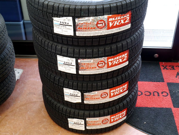 BRIDGESTONEブリヂストン VRX2 225/45R18 91Q 4本 2017年製