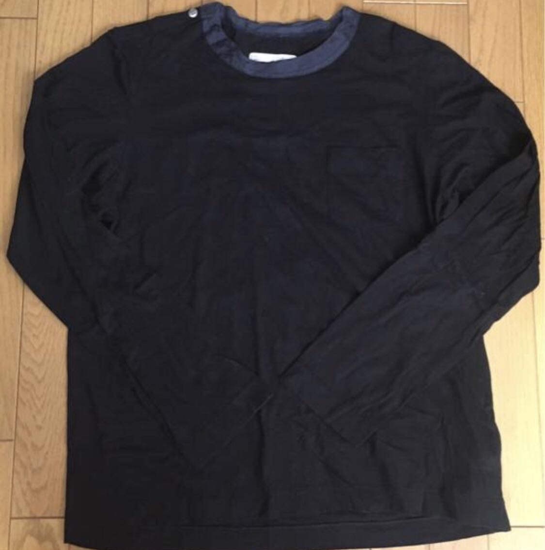 sacai tシャツ sacai サカイ 定番 ロング Tシャツ 黒 3 貴重 人気 藤原