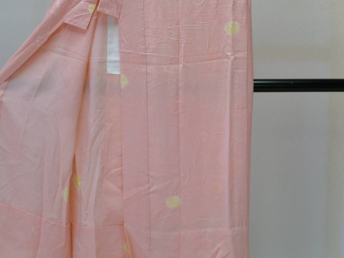 SSすごく大きいサイズお仕立て上がり正絹絞り入り長襦袢 ピンク地に