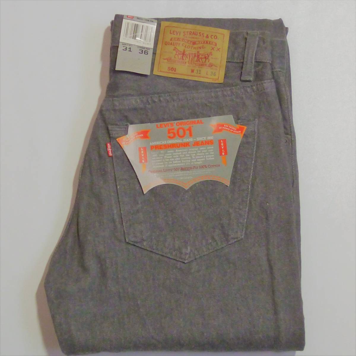 LEVI’S /リーバイス501 グレイデニム W31×L36 アメリカ製 デッドストック/DEAD STOCK
