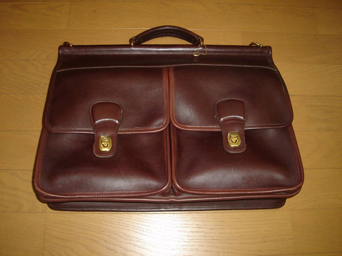 COACH レザー オールドコーチ ブリーフケース 2WAY ターンロック 