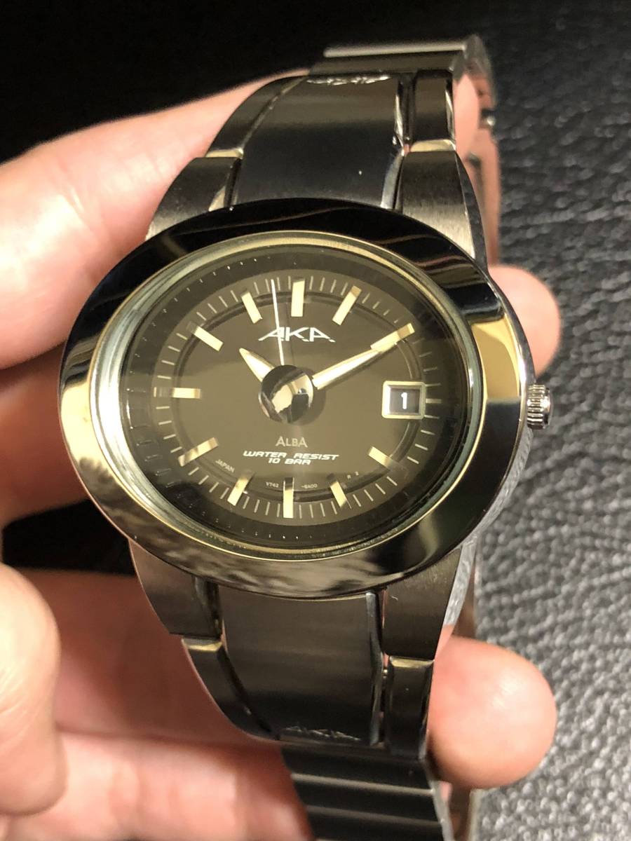 Seiko Alba Aka V742 5a40 セイコー アルバ 腕時計 ワンオーナー 箱 取説 ベルトパーツ有り 動作未確認 アルバ 売買されたオークション情報 Yahooの商品情報をアーカイブ公開 オークファン Aucfan Com
