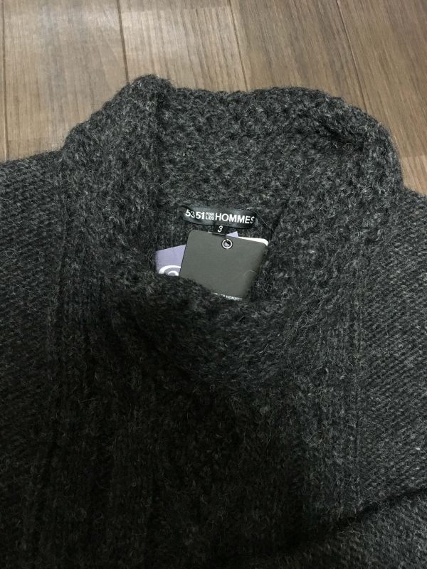 即決 新品 5351 POUR LES HOMMES プールオム ニット セーター サイズ3 アバハウス