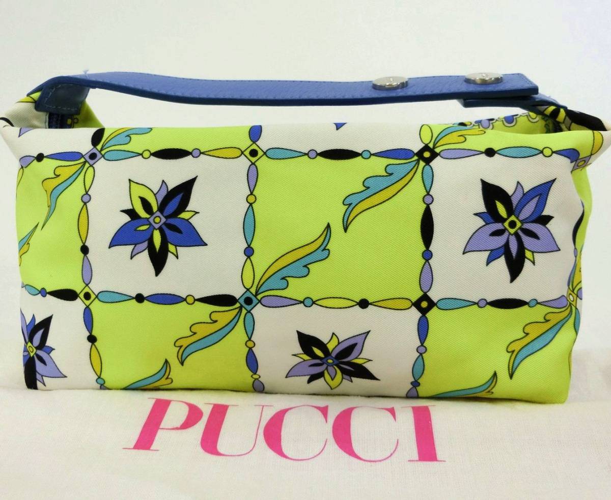 未使用品♪EMILIO PUCCI・エミリオプッチ☆ナイロンキャンバス 化粧 