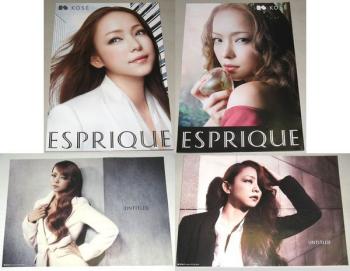 非売品ポスター4種セット [安室奈美恵 KOSE ESPRIQUE untitled] KOSE