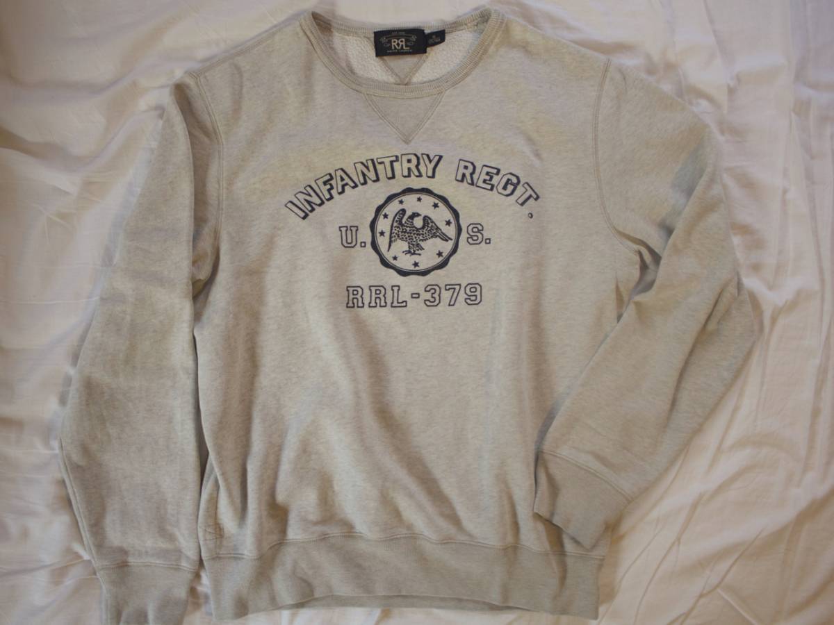 RRL ダブルアールエル RL スウェット ラルフローレン 両V SWEAT L⁄S 