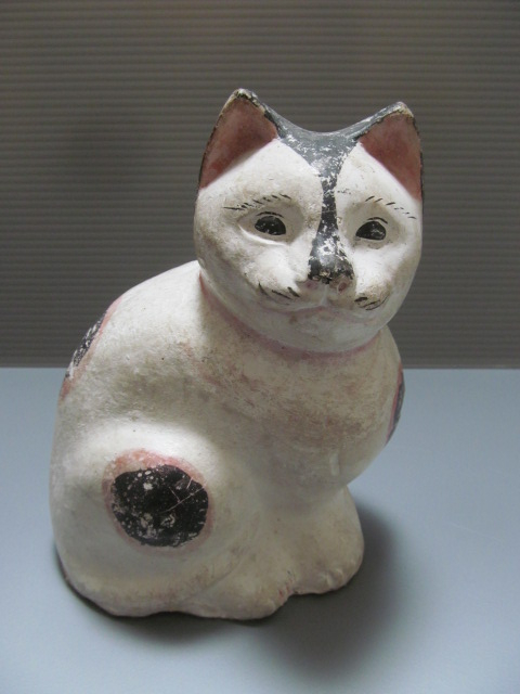 花巻人形工房_花巻人形 花巻人形 招き猫 - 猫 釜猫 土人形 東北