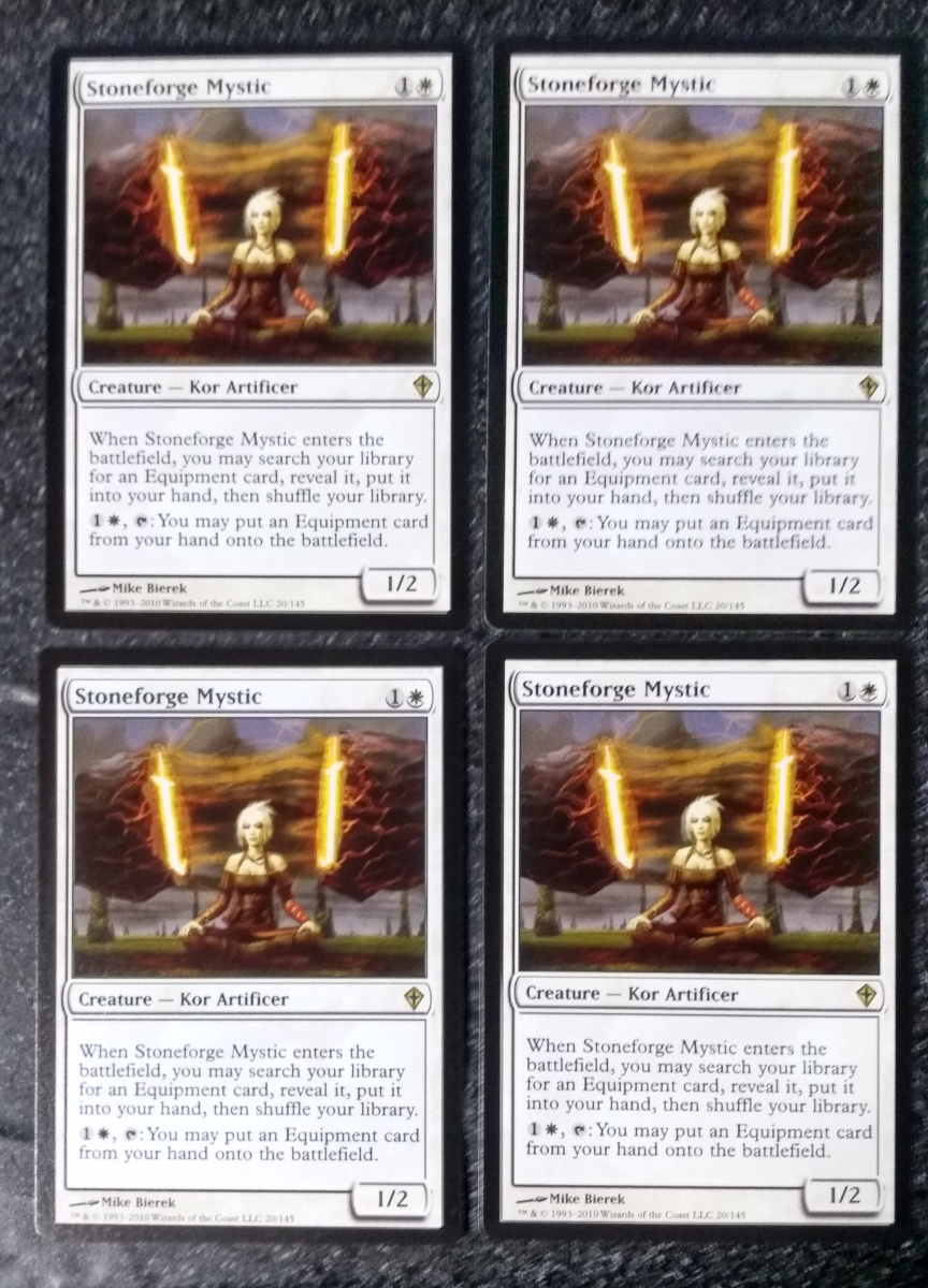 WWK】石鍛冶の神秘家 Stoneforge Mystic 英語4枚セット MTG 石鍛冶の