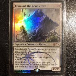 引き裂かれし永劫、エムラクール RPTQ MTG foil 英語 Foil the Aeons 2