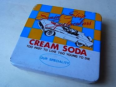 クリームソーダ ブリキ シガレットケース アメ車 当時物 CREAM SODA