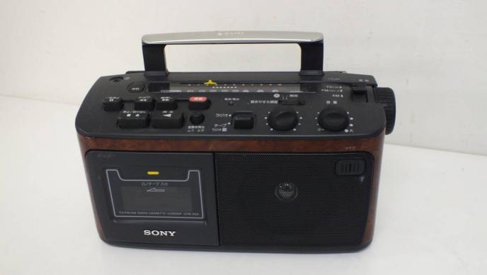 SONY ソニー CFM-800 FM/AM カセットレコーダー動作品 SONY 1980年 ラジカセ CFM-800が直りました - YouTube