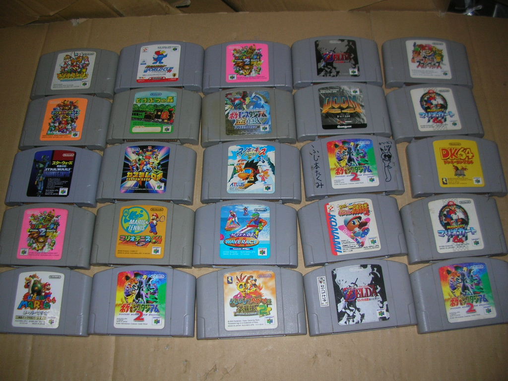 Ｎ６４◆ソフト９５本セット◆箱説無◆ジャンク扱い_1
