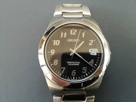 SEIKO パーペチュアルカレンダー メンズ腕時計 8F32-0130 電池切れ 