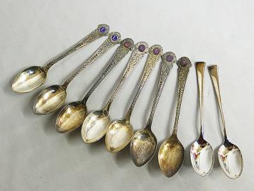 SILVER950 刻印 スプーン 6点セット 総重量約93.5g 銀食器 銀食器 名前