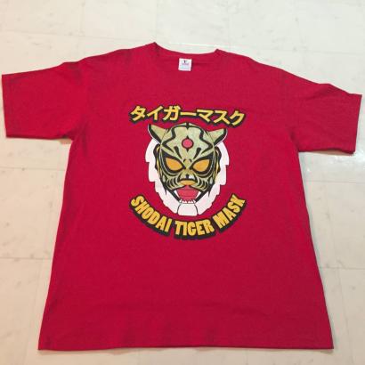 レアもの 未使用品★初代タイガーマスク Tシャツ レッド★サイズL