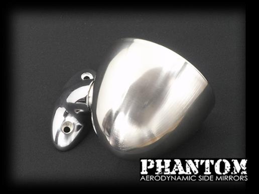 PHANTOM エアロミラー 汎用サイドミラー CLASSIC クラシック ステンレスボディ オールドファッション M2タイプ M2風 ロードスターNANBにも
