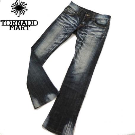 TORNADOMART トルネードマート 加工 ストレッチ シューカット デニム パンツ ジーンズ Sz.M　メンズ 日本製　c32bc36