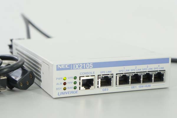 【セール，高品質】 PG 9台入荷 NEC UNIVERGE IX2105 SN8170 IPREAH NWA-056075-001 VPN対応高速アクセスルーター RK1423014(ルーター)｜売買されたオークション情報、yahooの商品情報をアーカイブ公開 - オークファン ルーター
