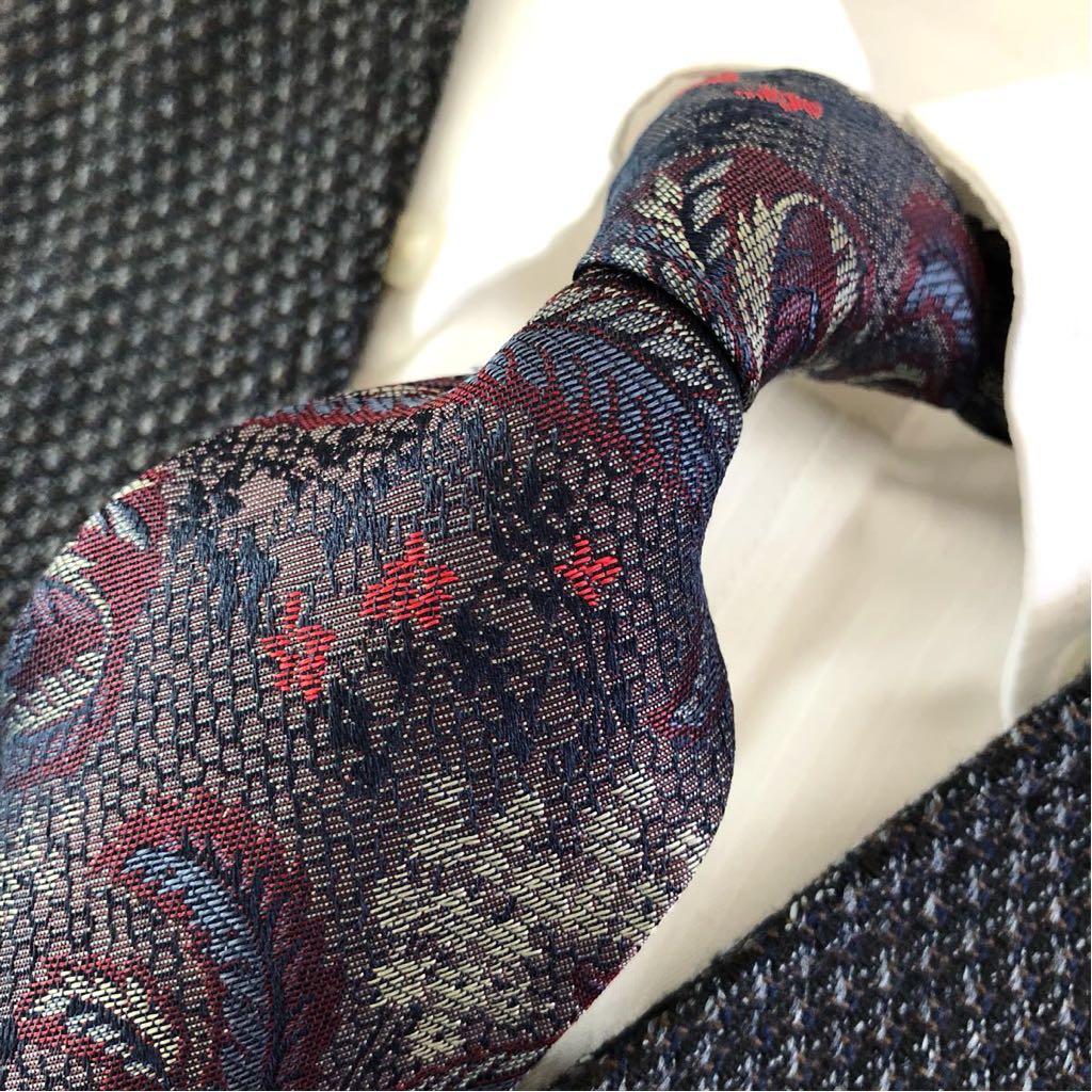 【ラスト1本 希少】テストーニ ネクタイ ペイズリー xqp KITON アットリーニ マリネッラ ブリオーニ zilli ETRO エトロ 好きに 3